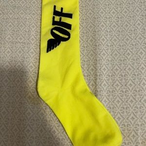 Off white socks neon